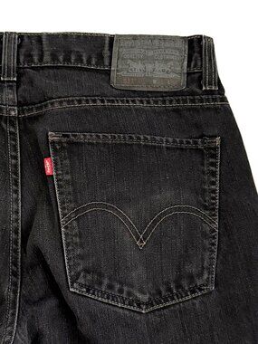 Levi's 511 Mens Jeans 36/30 Black Skinny 100% Cotton